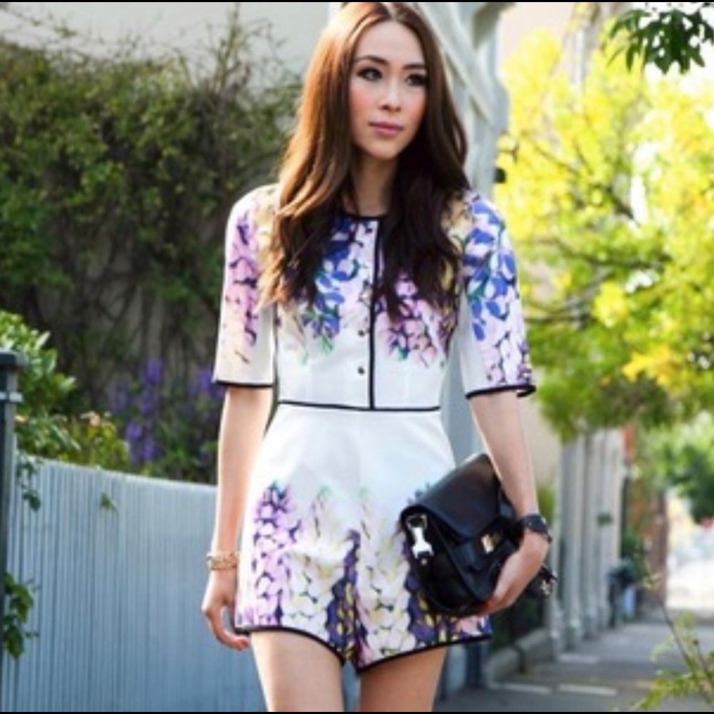 Alice McCall White Floral Playsuit